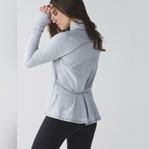 Lululemon Warm Your Core Long Sleeve Tee Heathered Bordeaux Drama Size S